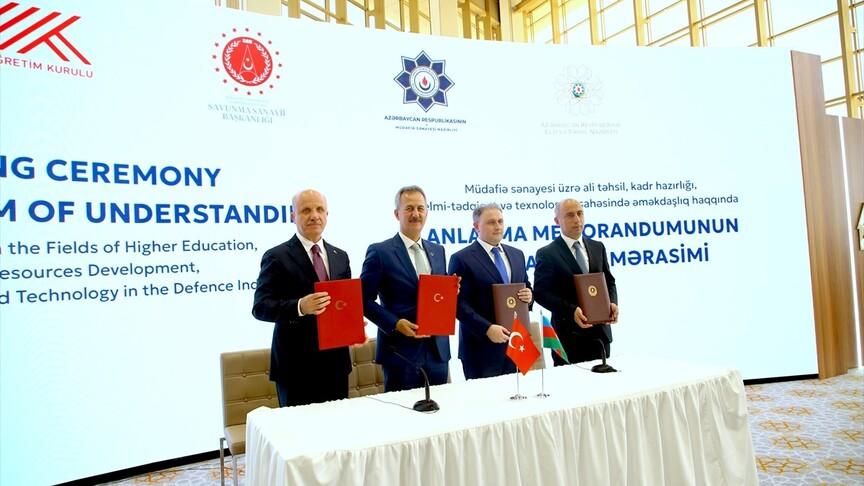 Bakü'de Türkiye-Azerbaycan savunma sanayii eğitim mutabakatı imzalandı