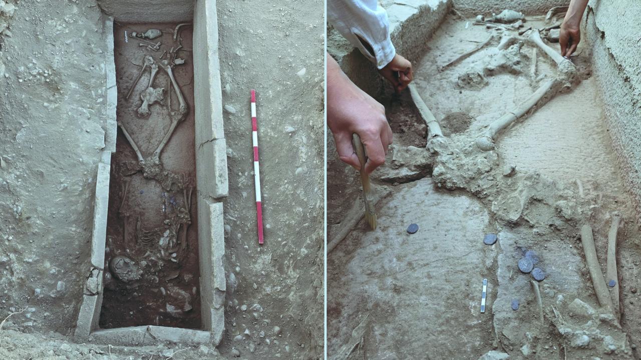Aspendos'ta 2 bin 400 yıllık güreşçi mezarı keşfedildi