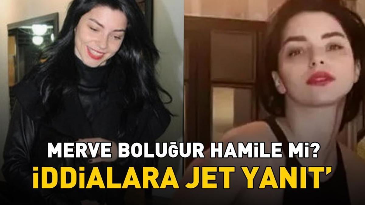 Merve Boluğur hamilelik iddialarını espriyle yanıtladı