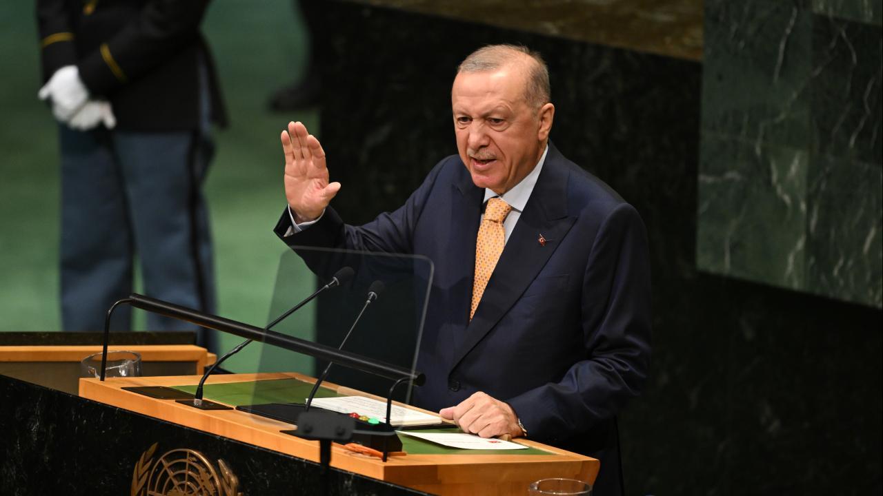 Filistin'in BM Temsilciliği Erdoğan'ın Gazze konuşmasını paylaştı