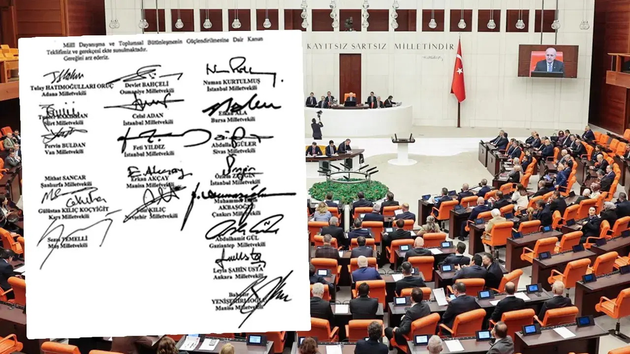 Terörsüz Türkiye çerçeve yasası 360 imzayla Meclis'e sunuldu