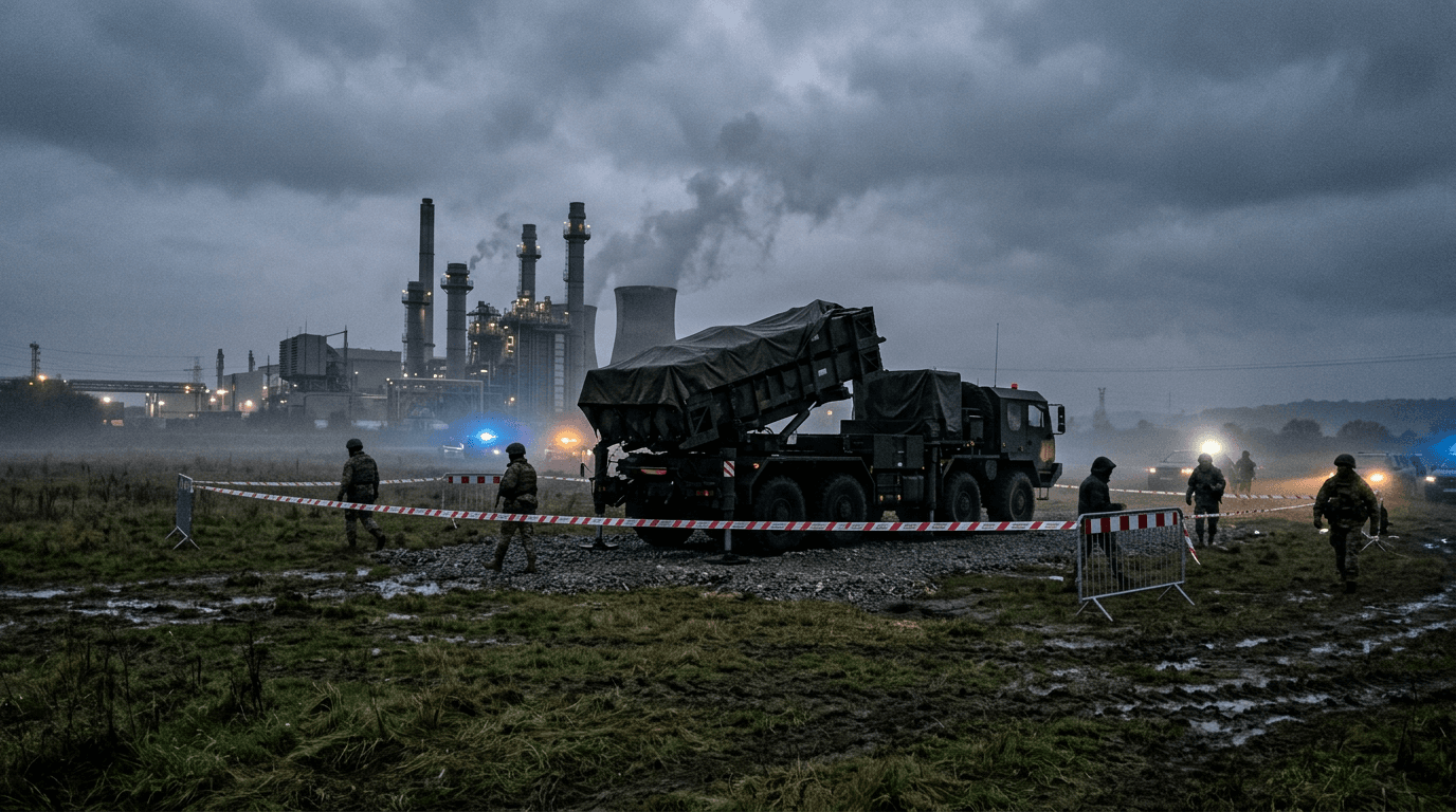 Almanya'da enerji tesisi yakınında füze fırlatma düzenekleri bulundu