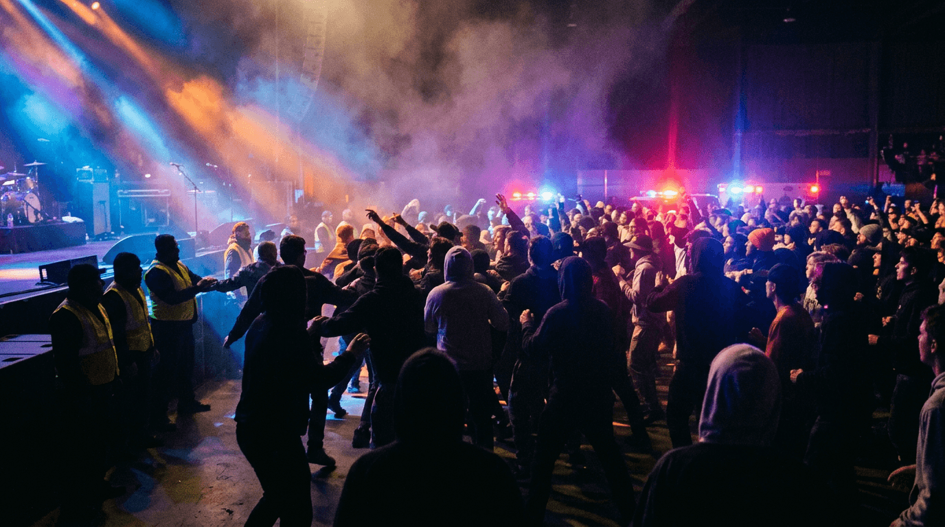 Poizi konserinde kavga çıktı, polis müdahale etti