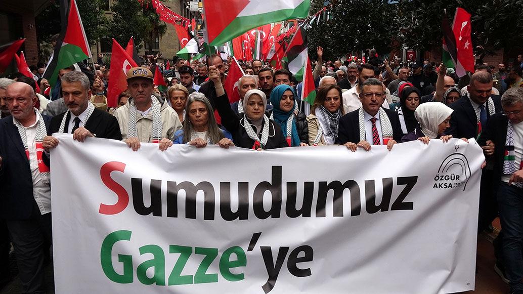 Trabzon’dan Filistin'e Destek