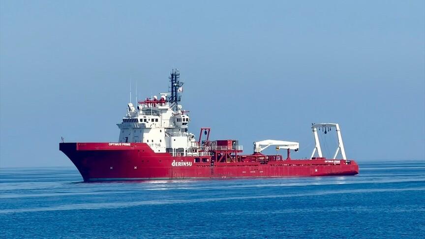 Girne açıklarındaki batık için özel gemi devrede