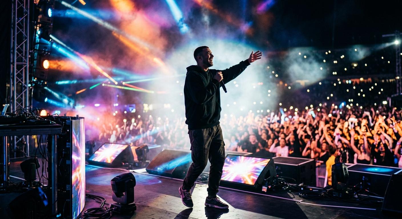 Sefo konserinde mikrofon krizi güldürdü