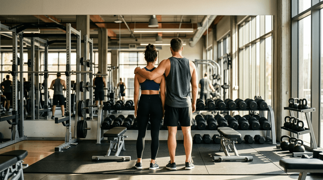 Melek Mosso İspanyol sevgilisiyle spor salonundan paylaştı